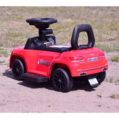 JEŹDZIK, PCHACZ, ODPYCHACZ, POJAZD NA AKUMULATOR- JEEP CHEROKEE,  DASZEK ,DŹWIĘKI/JQ606