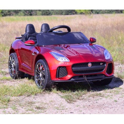 AUTO NA AKUMULATOR JAGUAR F TYPE, MIĘKKIE KOŁA, MIĘKKIE SIEDZENIE, SUPER JAKOSĆ - LAKIER/QLS5388