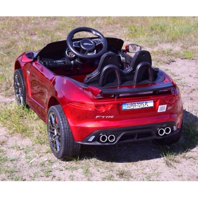 AUTO NA AKUMULATOR JAGUAR F TYPE, MIĘKKIE KOŁA, MIĘKKIE SIEDZENIE, SUPER JAKOSĆ - LAKIER/QLS5388