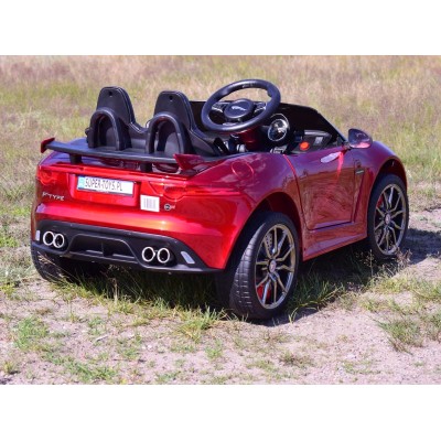AUTO NA AKUMULATOR JAGUAR F TYPE, MIĘKKIE KOŁA, MIĘKKIE SIEDZENIE, SUPER JAKOSĆ - LAKIER/QLS5388