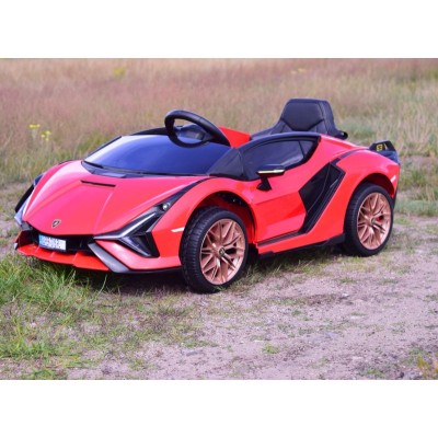 ORYGINALNE LAMBORGHINI SIAN, MIĘKKIE KOŁA, MIĘKKIE SIEDZENIE,  FUNKCJA BUJANIA - FULL OPCJA /QLS6388