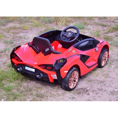ORYGINALNE LAMBORGHINI SIAN, MIĘKKIE KOŁA, MIĘKKIE SIEDZENIE,  FUNKCJA BUJANIA - FULL OPCJA /QLS6388