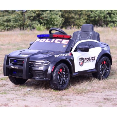 AUTO NA AKUMULATOR DODGE CHARGER  POLICJA, KOGUTY, DŹWIĘKI, PILOT/ZB-911