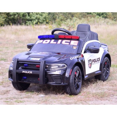 AUTO NA AKUMULATOR DODGE CHARGER  POLICJA, KOGUTY, DŹWIĘKI, PILOT/ZB-911