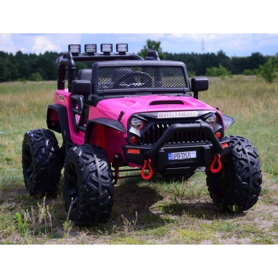JEEP NA AKUMULATOR BROTHERS , WSPOMAGANIE KIEROWNICY, MIĘKKIE KOŁA, MIĘKKIE SIEDZENIE 24V - 400W/JEEP-JC-666