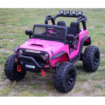 JEEP NA AKUMULATOR BROTHERS , WSPOMAGANIE KIEROWNICY, MIĘKKIE KOŁA, MIĘKKIE SIEDZENIE 24V - 400W/JEEP-JC-666