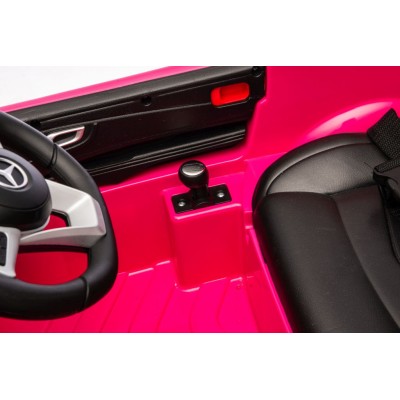 Mercedes SL500 Auto na akumulator dla dzieci Koła EVA Skóra Różowy