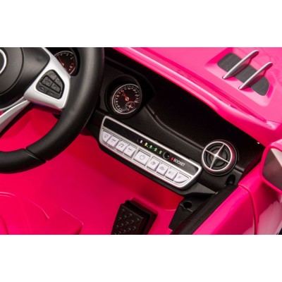 Mercedes SL500 Auto na akumulator dla dzieci Koła EVA Skóra Różowy