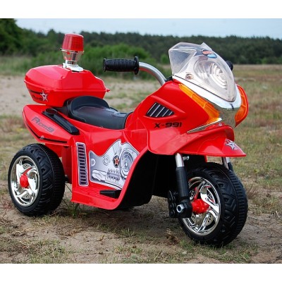 MOTOR, MOTOREK POLICYJNY Z KOGUTEM/WXE368