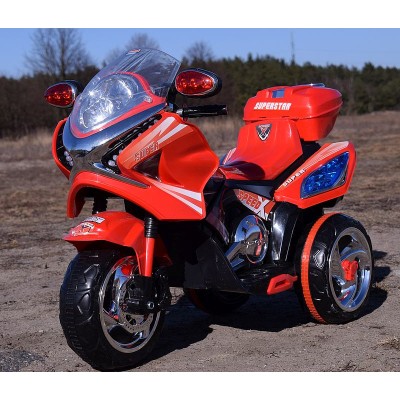 MOTOR  ŚCIGACZ SUPERSTAR NEW DESIGN, DŹWIĘKI, ŚWIATŁA/WXE358D