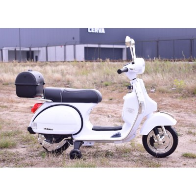 ORYGINALNA VESPA PX150, MIĘKKIE KOŁA, MIĘKKIE SIEDZENIE, KUFEREK/PX150