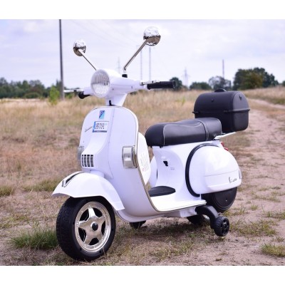 ORYGINALNA VESPA PX150, MIĘKKIE KOŁA, MIĘKKIE SIEDZENIE, KUFEREK/PX150