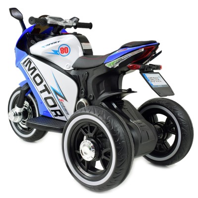 DUŻY MOTOR ŚCIGACZ  STRONG 2 EXCLUSIVE, ŚWIECĄCE KOŁA, 3 KOŁOWY/HT6188