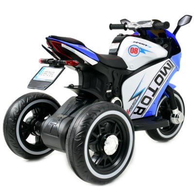 DUŻY MOTOR ŚCIGACZ  STRONG 2 EXCLUSIVE, ŚWIECĄCE KOŁA, 3 KOŁOWY/HT6188