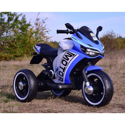 DUŻY MOTOR ŚCIGACZ  STRONG 2 EXCLUSIVE, ŚWIECĄCE KOŁA, 3 KOŁOWY/HT6188