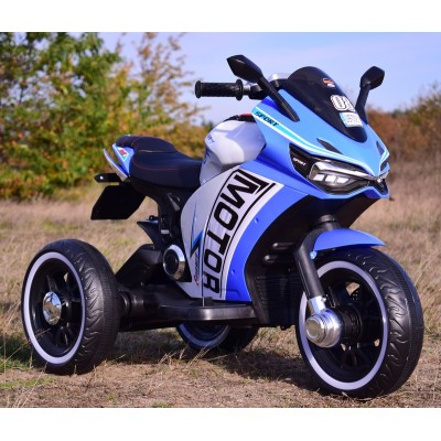 DUŻY MOTOR ŚCIGACZ  STRONG 2 EXCLUSIVE, ŚWIECĄCE KOŁA, 3 KOŁOWY/HT6188