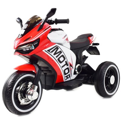 DUŻY MOTOR ŚCIGACZ  STRONG 2 EXCLUSIVE, ŚWIECĄCE KOŁA, 3 KOŁOWY/HT6188