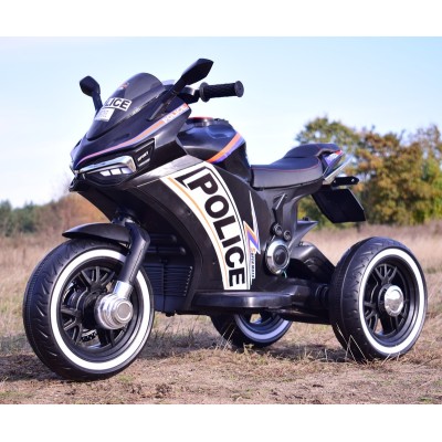 DUŻY MOTOR ŚCIGACZ  STRONG 2 EXCLUSIVE, ŚWIECĄCE KOŁA, 3 KOŁOWY/HT6188