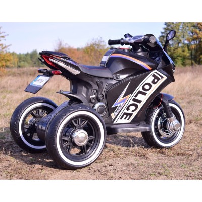 DUŻY MOTOR ŚCIGACZ  STRONG 2 EXCLUSIVE, ŚWIECĄCE KOŁA, 3 KOŁOWY/HT6188
