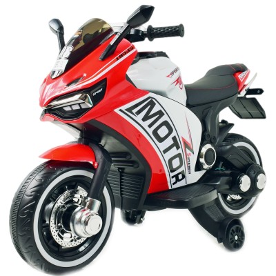 DUŻY MOTOR ŚCIGACZ  STRONG 2 EXCLUSIVE, ŚWIECĄCE KOŁA, 2 KOŁOWY/HT6188-2