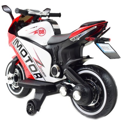 DUŻY MOTOR ŚCIGACZ  STRONG 2 EXCLUSIVE, ŚWIECĄCE KOŁA, 2 KOŁOWY/HT6188-2