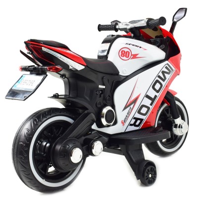 DUŻY MOTOR ŚCIGACZ  STRONG 2 EXCLUSIVE, ŚWIECĄCE KOŁA, 2 KOŁOWY/HT6188-2