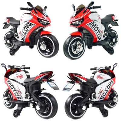 DUŻY MOTOR ŚCIGACZ  STRONG 2 EXCLUSIVE, ŚWIECĄCE KOŁA, 2 KOŁOWY/HT6188-2