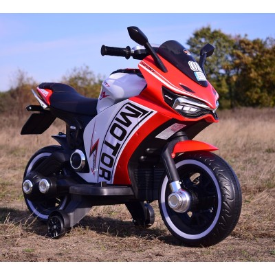 DUŻY MOTOR ŚCIGACZ  STRONG 2 EXCLUSIVE, ŚWIECĄCE KOŁA, 2 KOŁOWY/HT6188-2