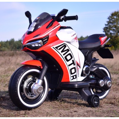 DUŻY MOTOR ŚCIGACZ  STRONG 2 EXCLUSIVE, ŚWIECĄCE KOŁA, 2 KOŁOWY/HT6188-2