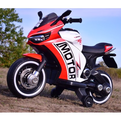 DUŻY MOTOR ŚCIGACZ  STRONG 2 EXCLUSIVE, ŚWIECĄCE KOŁA, 2 KOŁOWY/HT6188-2