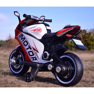 DUŻY MOTOR ŚCIGACZ  STRONG 2 EXCLUSIVE, ŚWIECĄCE KOŁA, 2 KOŁOWY/HT6188-2