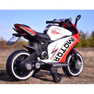 DUŻY MOTOR ŚCIGACZ  STRONG 2 EXCLUSIVE, ŚWIECĄCE KOŁA, 2 KOŁOWY/HT6188-2