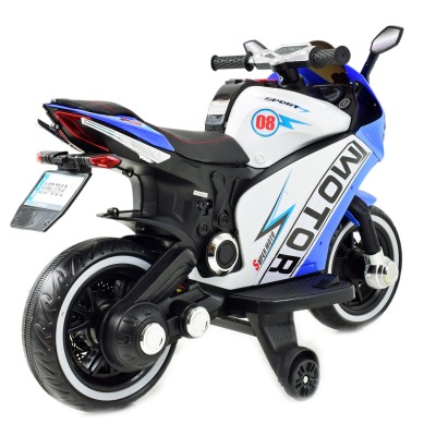 DUŻY MOTOR ŚCIGACZ  STRONG 2 EXCLUSIVE, ŚWIECĄCE KOŁA, 2 KOŁOWY/HT6188-2