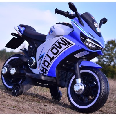 DUŻY MOTOR ŚCIGACZ  STRONG 2 EXCLUSIVE, ŚWIECĄCE KOŁA, 2 KOŁOWY/HT6188-2