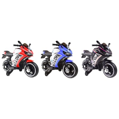 DUŻY MOTOR ŚCIGACZ  STRONG 2 EXCLUSIVE, ŚWIECĄCE KOŁA, 2 KOŁOWY/HT6188-2