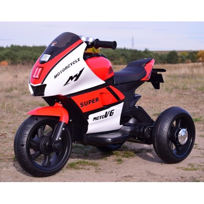 DUŻY MOTOR ŚCIGACZ  STRONG 2 EXCLUSIVE, ŚWIECĄCE KOŁA, 3 KOŁOWY/HT5188