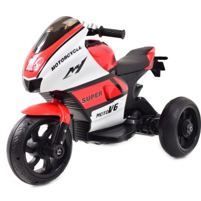 DUŻY MOTOR ŚCIGACZ  STRONG 2 EXCLUSIVE, ŚWIECĄCE KOŁA, 3 KOŁOWY/HT5188