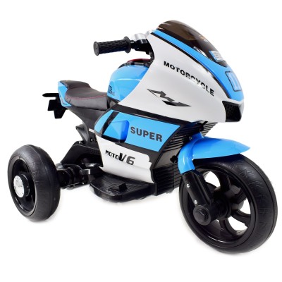 DUŻY MOTOR ŚCIGACZ  STRONG 2 EXCLUSIVE, ŚWIECĄCE KOŁA, 3 KOŁOWY/HT5188