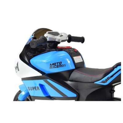 DUŻY MOTOR ŚCIGACZ  STRONG 2 EXCLUSIVE, ŚWIECĄCE KOŁA, 3 KOŁOWY/HT5188