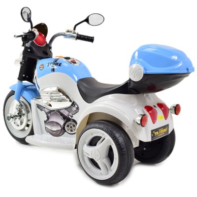 MOTOR CHOPPER  STRIKE Z  KUFERKIEM, KOGUTEM I POLICYJNYMI DŹWIĘKAMI/TR1508B
