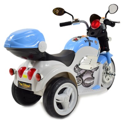 MOTOR CHOPPER  STRIKE Z  KUFERKIEM, KOGUTEM I POLICYJNYMI DŹWIĘKAMI/TR1508B