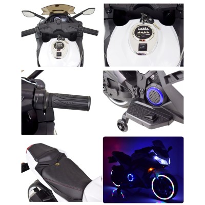 MEGA MOTOR ŚCIGACZ STRONG 2 EXCLUSIVE, ŚWIECĄCE KOŁA, GAZ W MANETCE, HAMULEC/DLS07