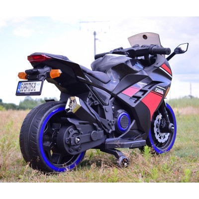 MEGA MOTOR ŚCIGACZ STRONG 2 EXCLUSIVE, ŚWIECĄCE KOŁA, GAZ W MANETCE, HAMULEC/DLS07