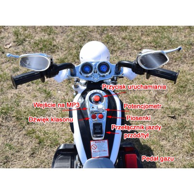 MOTOR CHOPPER Z OPARCIEM, WARKIEM SILNIKA/SH618