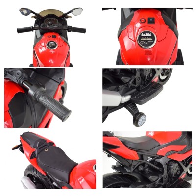 NAJNOWSZY MOTOR ŚCIGACZ KOŁA EVA, MIĘKKIE SIEDZENIE, GAZ W MANETCE, HAMULEC/5-1000