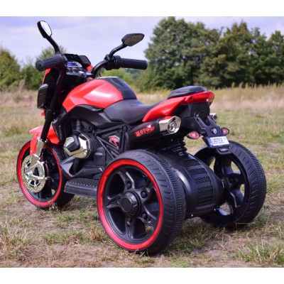 MOTOR MOTO 3 KOŁOWY, ŚWIECĄCE KOŁA, GAZ W MANETCE/BH818