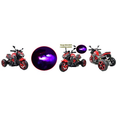 MOTOR 3 KOŁOWY XBLD SUPER 46 Z IMITACJĄ WYDECHU, MIĘKKIE SIEDZENIE, GAZ W MANETCE/XBLD918