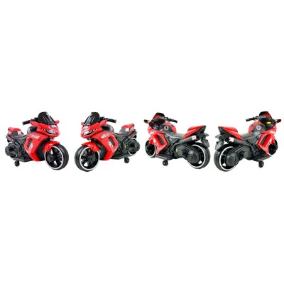 MOTOR ŚCIGACZ SPORT 1 Z OPARCIEM, ŚWIECĄCE KOŁA/, DWA SILNIKI/DM1600