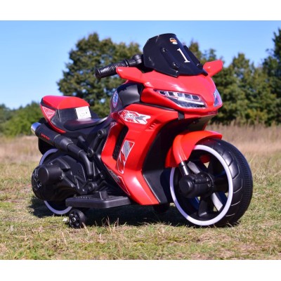MOTOR ŚCIGACZ SPORT 1 Z OPARCIEM, ŚWIECĄCE KOŁA/, DWA SILNIKI/DM1600