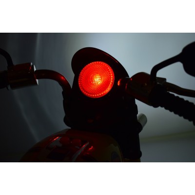 MOTOR CHOPPER SPORT Z KUFERKIEM, KOGUTEM I  DŹWIĘKAMI/X818
